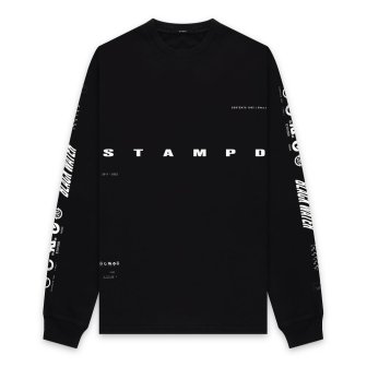 STAMPD | LS BLACK WATER RELAXED TEE / BLACK