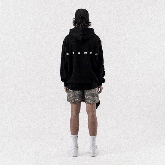 STAMPD | STAMPD BLACK WATER STRIKE LOGO HOODIE / BLACK