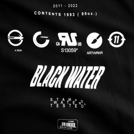 STAMPD | BLACK WATER HOODIE / BLACK