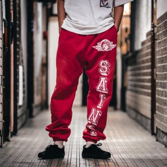 SAINT MXXXXXX | SWEAT PANTS ANGEL / RED