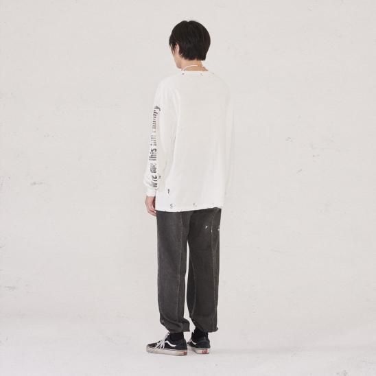 SOMEIT | G.P L/S VINTAGE TEE / VINTAGE WHITE