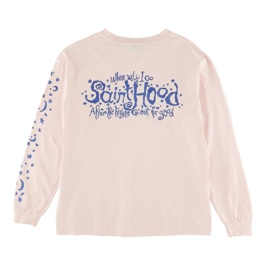 SAINT MXXXXXX | LS TEE SAINT HOOD / PINK