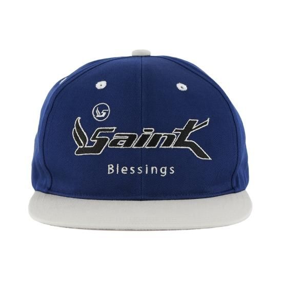 SAINT Mxxxxxxキャップ M ホワイト/ブルー セントマイケル SAINT Mxxxxxx SAINT Cap （White / Blue