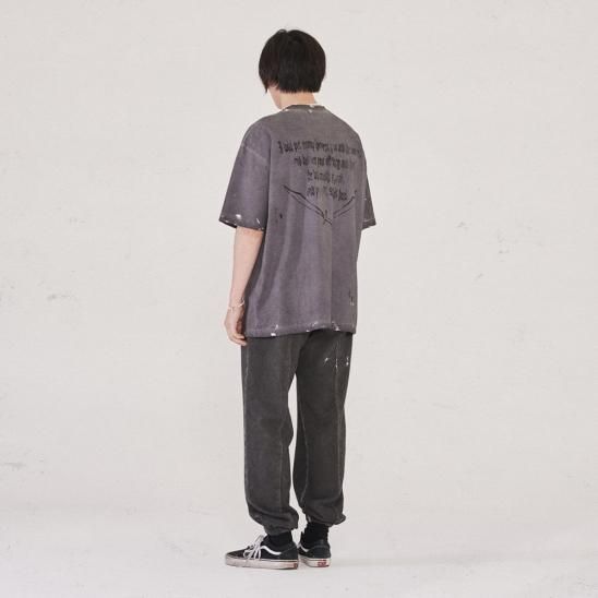 SOMEIT | S.B VINTAGE TEE / STONE GREY