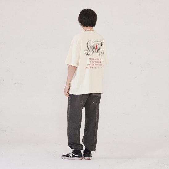 SOMEIT | P.O VINTAGE TEE / VINTAGE WHITE