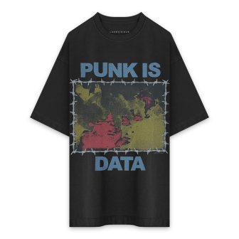 LUKE VICIOUS | PUNK IS DATA TEE / BLACK