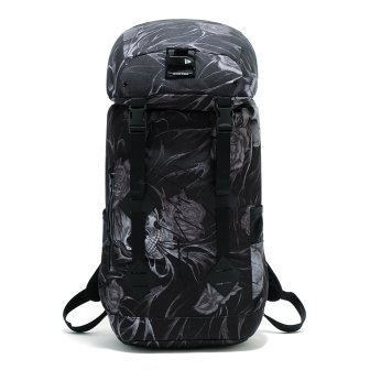 YOHJI YAMAMOTO X NEW ERA | PE SKULL&ROSE PRINT RUCKSACK / BLACK