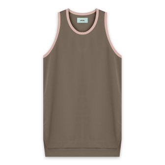 MINDSEEKER | PIPING LONG TANK TOP / GREY