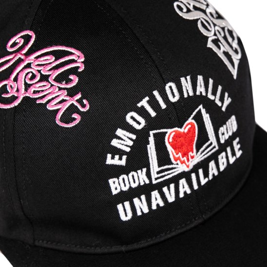 EMOTIONALLY UNAVAILABLE | BOOK CLUB HAT / BLACK
