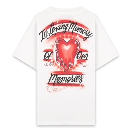 EMOTIONALLY UNAVAILABLE | AIRBRUSH MEMORY TEE / WHITE