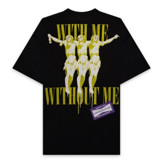 TAIN DOUBLE PUSH | WITH ME SHORT SLEEVE T-SHIRTS / BLACK