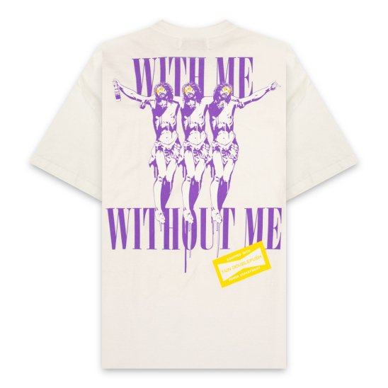 TAIN DOUBLE PUSH | WITH ME SHORT SLEEVE T-SHIRTS / WHITE
