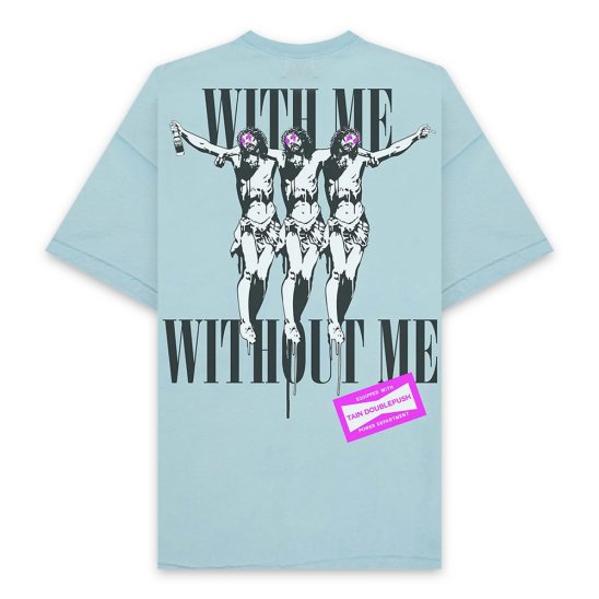 TAIN DOUBLE PUSH | WITH ME SHORT SLEEVE T-SHIRTS / BLUE