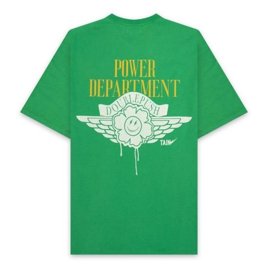 TAIN DOUBLE PUSH | J-1 SHORT SLEEVE T-SHIRTS / GREEN