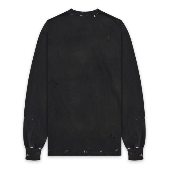 SOMEIT | K.O.K2 L/S VINTGE TEE / VINTAGE BLACK