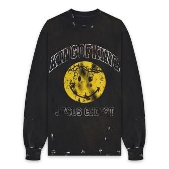 SOMEIT | K.O.K2 L/S VINTGE TEE / VINTAGE BLACK