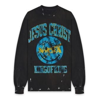 SOMEIT | J.X.N.S L/S VINTGE TEE / VINTAGE BLACK