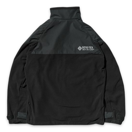 D-VEC X ALMOSTBLACK(ディーベック オールモストブラック) 商品ページ - GORE-TEX INFINIUM 2L POLATEC  JACKET / BLACK