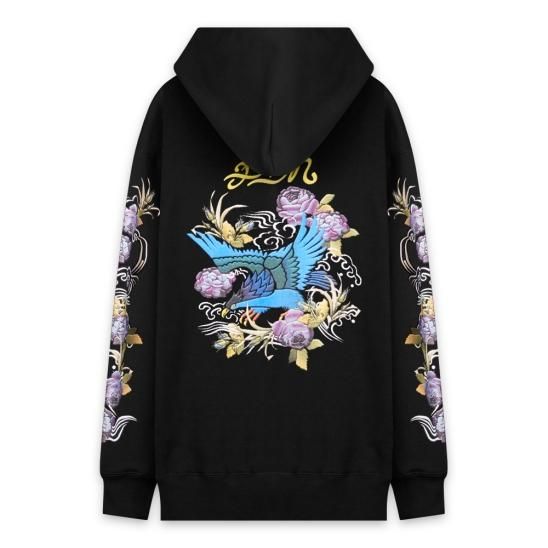 PHENOMENON | P+M SKAJAN PRINT HOODED / BLK