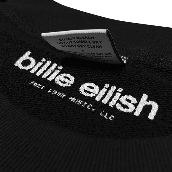 BYWEAR | BILLIE EILISH ORGANIC CREWNECK / BLACK