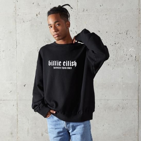 BYWEAR | BILLIE EILISH ORGANIC CREWNECK / BLACK