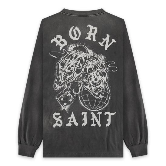 SAINT MXXXXXX | B&R LS TEE BORN SAINT / BLACK