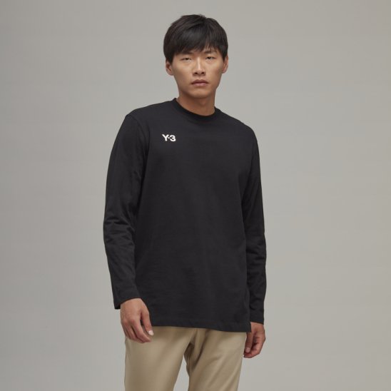 Y-3 ADIDAS YOHJI YAMAMOTO | U GRAPHIC LS TEE / BLACK