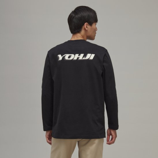 Y-3 ADIDAS YOHJI YAMAMOTO | U GRAPHIC LS TEE / BLACK