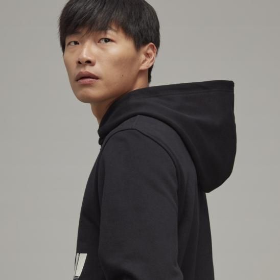 Y-3 ADIDAS YOHJI YAMAMOTO | U GRAPHIC HOODIE / BLACK