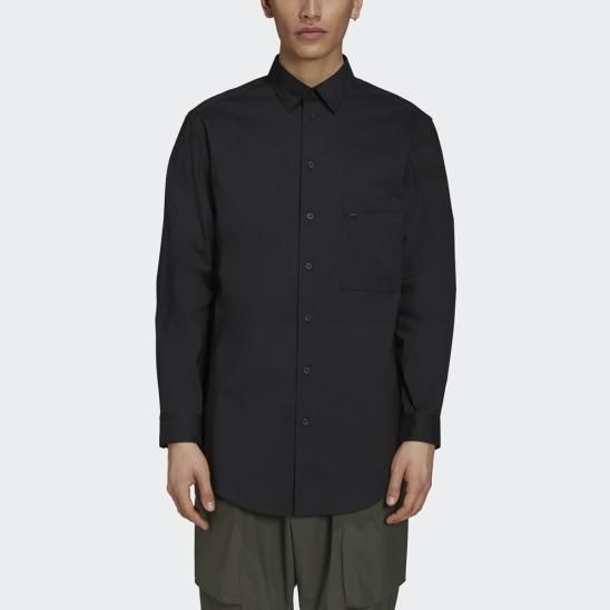 Y-3 ADIDAS YOHJI YAMAMOTO | M CLASSIC C L BUTTON D SHIRT / BLACK