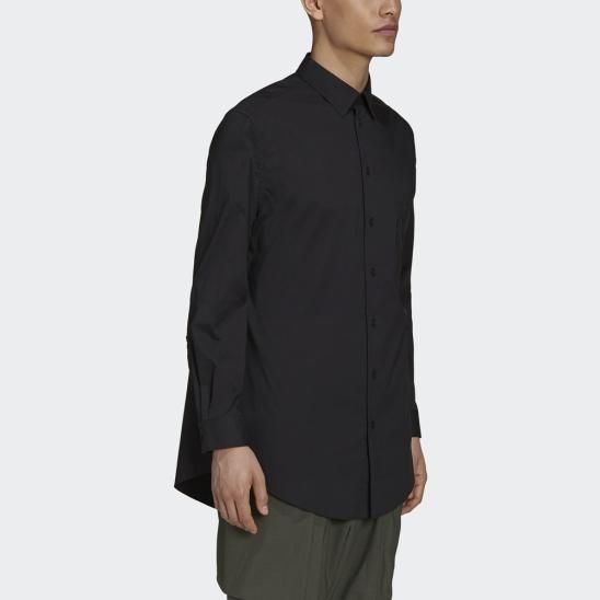 Y-3 ADIDAS YOHJI YAMAMOTO | M CLASSIC C L BUTTON D SHIRT / BLACK