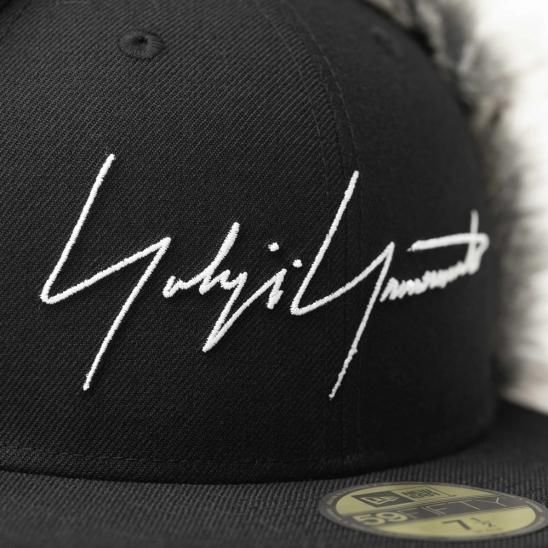 YOHJI YAMAMOTO X NEW ERA | 59FIFTY DOG EAR YY LOGO FW / BLACK