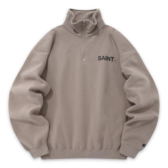 SAINTPAIN | SP G.SAINT HALF ZIP / MOCHA