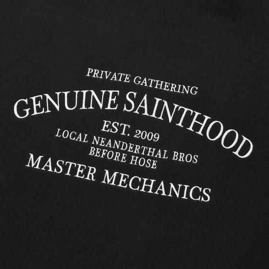 SAINTPAIN | SP SEREIF G.S LOGO HALF ZIP / BLACK