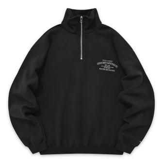 SAINTPAIN | SP SEREIF G.S LOGO HALF ZIP / BLACK