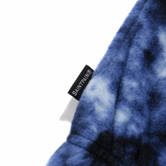 SAINTPAIN | SP HEAT LINING FLEECE HALF ZIP / BLUE TIEDYE