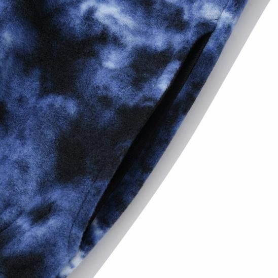 SAINTPAIN | SP HEAT LINING FLEECE HALF ZIP / BLUE TIEDYE