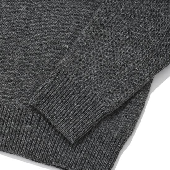 SAINTPAIN | SP SOFT JACQUARD LOGO KNIT / CHARCOAL