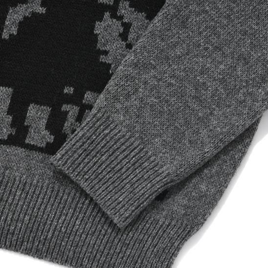 SAINTPAIN | SP SOFT JACQUARD CROWN OF THORNS KNIT / KHAKI