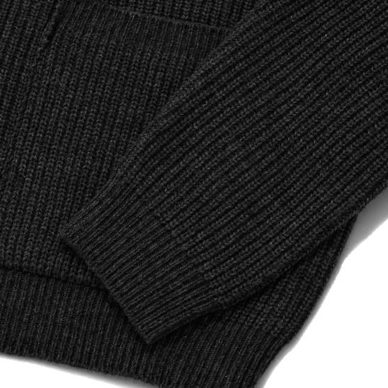 SAINTPAIN | SP WOOL 2WAY ZIPUP KNIT JACKET / BLACK