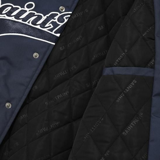 SAINTPAIN | SP TEAM LOGO STADIUM JACKET / NAVY