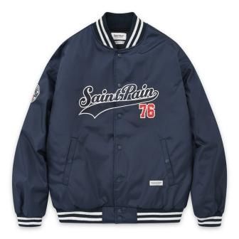 SAINTPAIN | SP TEAM LOGO STADIUM JACKET / NAVY