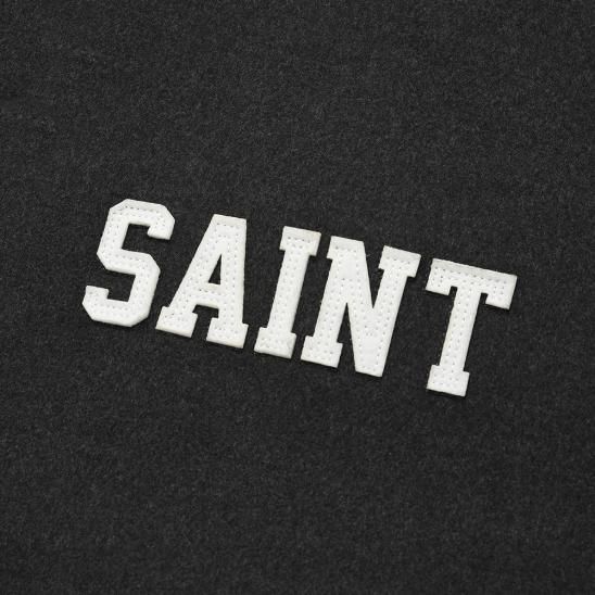 SAINTPAIN | SP G.SAINT LOGO STADIUM JACKET / CHARCOAL