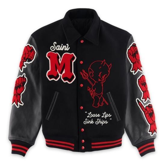 SAINT MXXXXXX | VARSITY JKT DEVIL M / BLACK