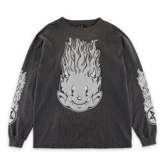 SAINT MXXXXXX | LS TEE FIRE BABY / BLACK