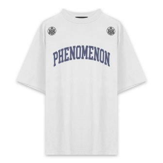 PHENOMENON | COLLEGE LOGO SS TEE / WHITE