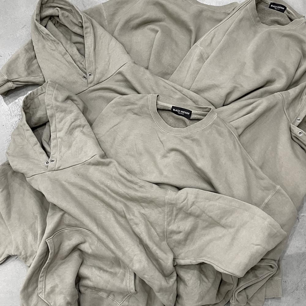 BLACK VINTAGE | VINTAGE SS TEE(6.2oz) / SAND GREY