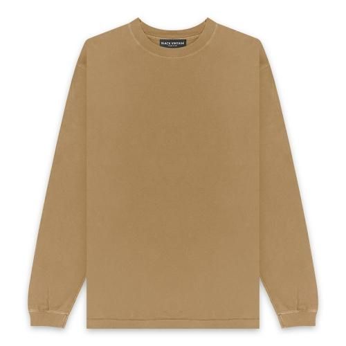 BLACK VINTAGE | VINTAGE LS TEE(6.2oz) / BEIGE