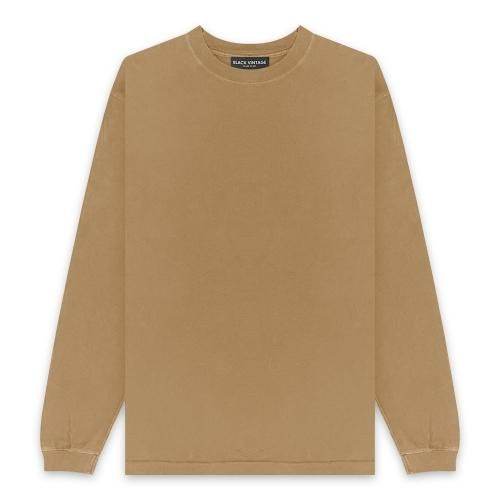 BLACK VINTAGE | VINTAGE LS TEE(6.2oz) / BEIGE