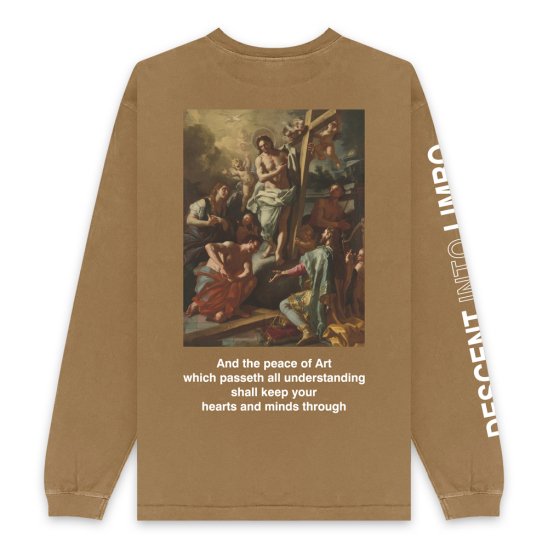 BLACK VINTAGE | JESUS VINTAGE LS TEE(6.2oz) / BEIGE